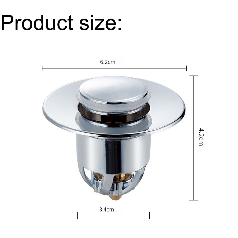 Wash Basin Core Bounce Drain Filter Pop up Bathroom Sink Plug Stopper Universal eBay