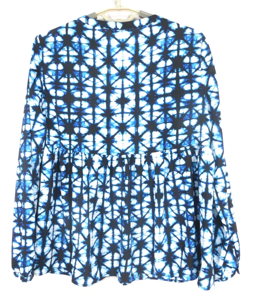 Blusa TOMMY HILFIGER Mujer Ligera Poliéster Plisada Multicolor Geo L/G Foto 2 de 4