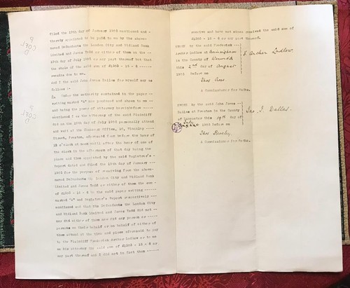 UNITED KINGDOM/1904/05 AFFIDAVIT LUDLOW vs THE LONDON CITY & MIDLAND BANL LTD - Picture 3 of 3