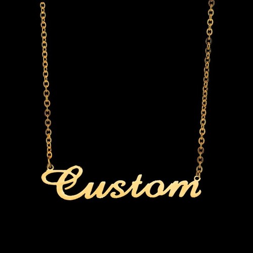 Nombre Personalizado Collar Personalizado Acero Inoxidable Colgante Moda Joyería Regalo - Imagen 10 de 12