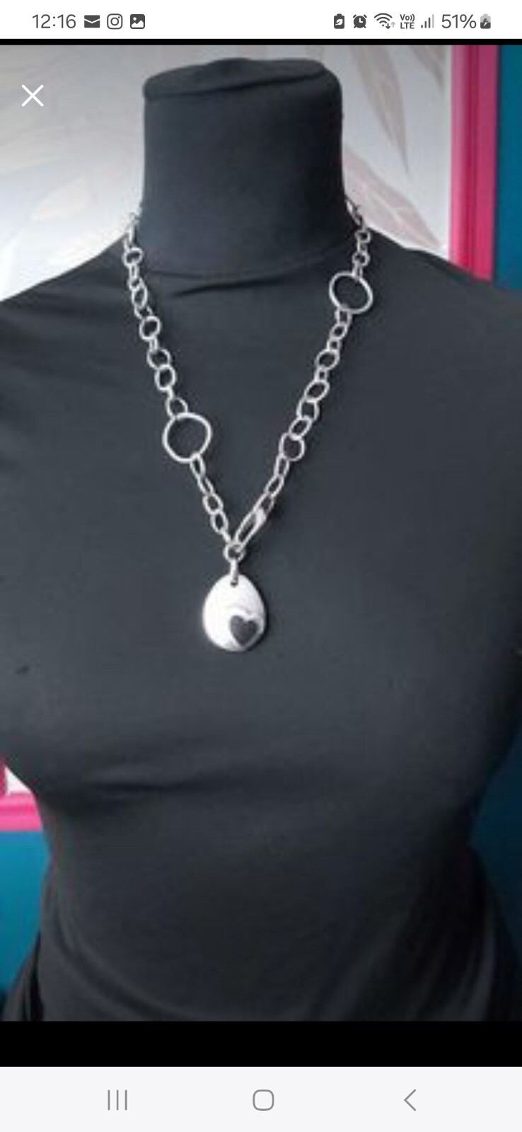 Bespoke  Unique 925 Solid Silver Vintage Pendant … - image 2