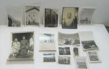 Lot of 15 Vintage WWII US Soldiers Military Camp Army Air Force 50cal B W Photos
