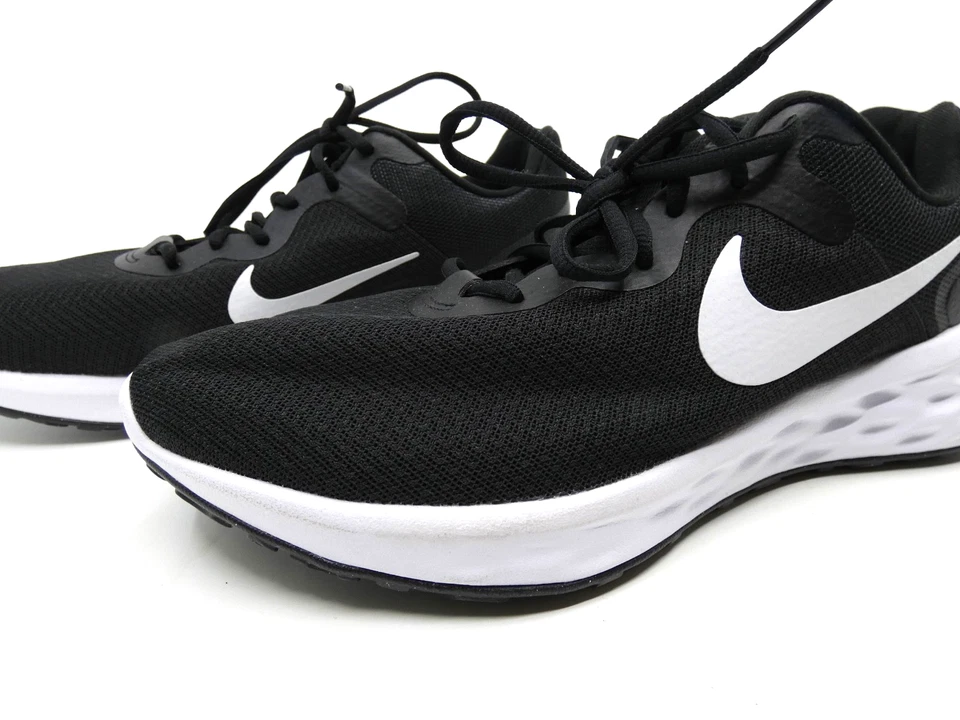 Nike Men's Revolution 6 Wide Black/White Running Shoes DD8475-003 Sz 11 W - Image 3 of 4