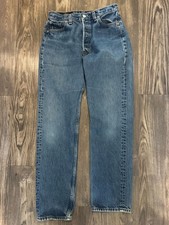 Vintage Levi's 501 For Women Jeans 30x32 USA Made 6501 Button Fly Medium Wash
