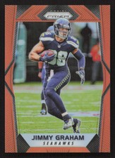 2017 Panini Prizm Jimmy Graham Prizm Orange #/275 #19 Card