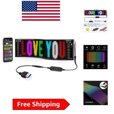 15''x4'' RGB LED Sign with App Control - Waterproof for Indoor & Outdoor Use