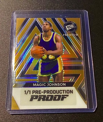 Magic Johnson 1/1 Gold Refractor 2024 Press Pass Sports Rare SP 1 of 1 LA Lakers