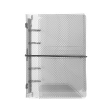 Clear A8 Binder Binder Cover, A8 Notebook Cover, Black 1Pcs