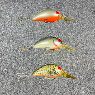 Bomber Model A 5A Vintage Screwtail Crankbait 1/5oz 1 5/8'' 4-8' - (SELECT COLOR)