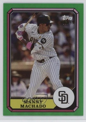 2025 Topps Archives Green Foilboard 6/99 Manny Machado #87BB-11 1v1v
