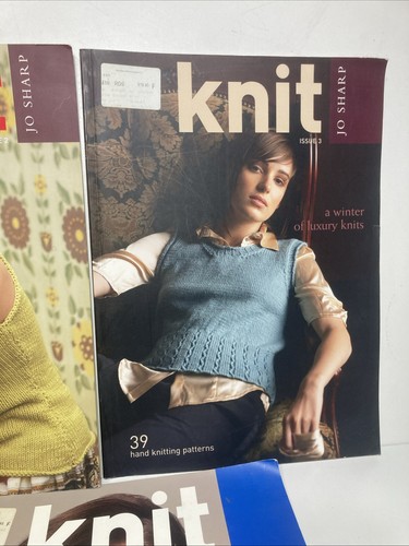 Jo Sharp X 3- KNIT - Issues 2 - 3- 4 with Lots Of Knitting Patterns/ free ship - Picture 3 of 7