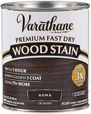 Varathane 262010 Premium Fast Dry Wood Stain, Quart, Kona