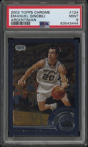 Emanuel Ginobili [Argentinian] #124 2002 Topps Chrome card