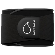 Sweet Sweat Waist Trimmer Pro - Black, L 45 x 8.5in 3.5 - 4mm thick