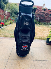 Stewart Golf Super Sport Black Cart Bag 14-Way Divider System Umbrella Holder