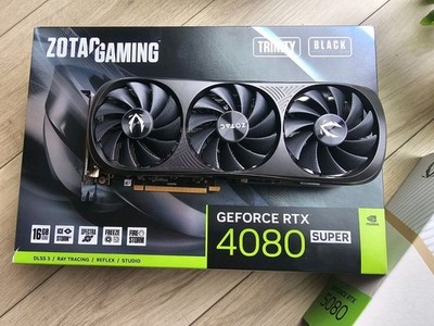 ZOTAC GAMING GEFORCE RTX 4080 SUPER Trinity Black D6X 16GB / Complete In BOX