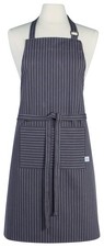 Now Designs Pinstripe Chef s Apron White 32 inches 28 x Classic Kitchen Standard