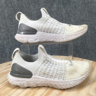 Nike Shoes Womens 8 React Phantom Run Flyknit 2 Low Sneakers CJ0280-100 White