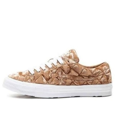 Buy Golf Le Fleur x Converse One Star 'Quilted Velvet Brown' - 165599C