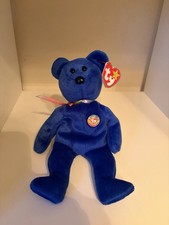 NWT 1998 Ty Beanie Babies Clubby The Bear 8.5-inch Plush Toy
