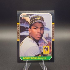 1987 Donruss 558 Bobby Bonilla Pittsburgh Pirates Rookie Card. rookie card picture