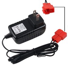 6V Kids Powered Ride On Car Charger, Replacement 6 Volt Battery Charger Black