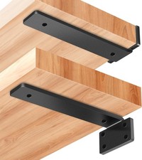 6 Pack Floating Shelf Brackets 12 Inch Heavy Duty Hidden Rustic Industrial