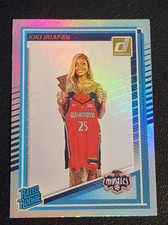 Kiki Iriafen Silver Holo Rated Rookie Card ( 2025 Donruss WNBA #94 Mystics NM )