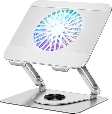 ICARE Laptop Ständer mit Magnetischem RGB Laptop Kühler, 360° Schwenkbar, 10KG