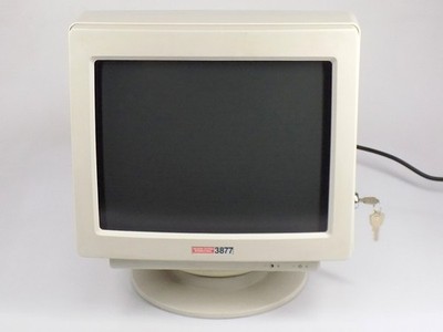 LESEN: Decision Systems 3877DT-76 CRT Monitor mit Twinax DB15 mit Schlüssel