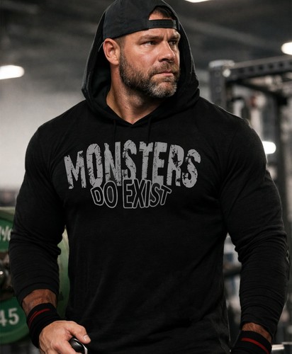 Iron Gods Monsters Do Exist Hoodie Gym Tyrus Shirt Pullover Workout Pump Cover