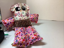 New Handmade Rag Doll, 14.5 Inches, Muli Colored Stuffed Yarn Hair Doll