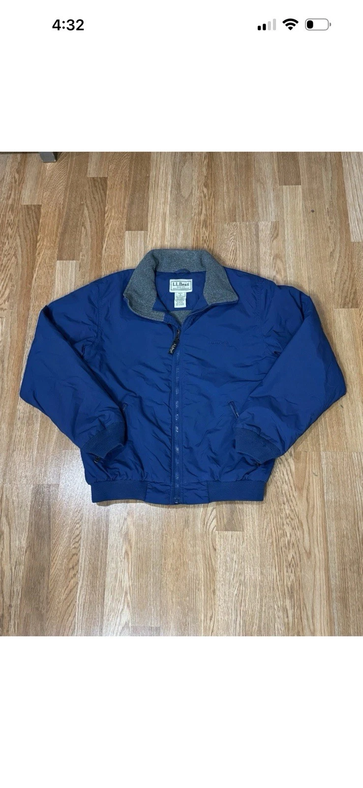 Lot Of 3 LL bean Jacket Men Small Bomber Green/Blue/Navy Blue Full Zip Fleece .! - product detail image 11