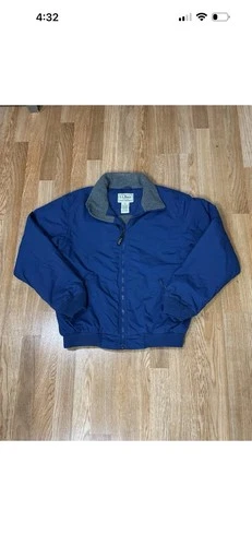 Lot Of 3 LL bean Jacket Men Small Bomber Green/Blue/Navy Blue Full Zip Fleece .! image 11