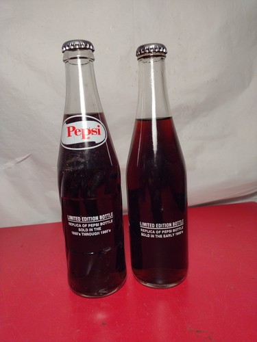 Pepsi-Cola Limited Edition Replica Bottle 1900's Logo-PepsiCo1940- 1960 Lot of 2 - Picture 2 of 2