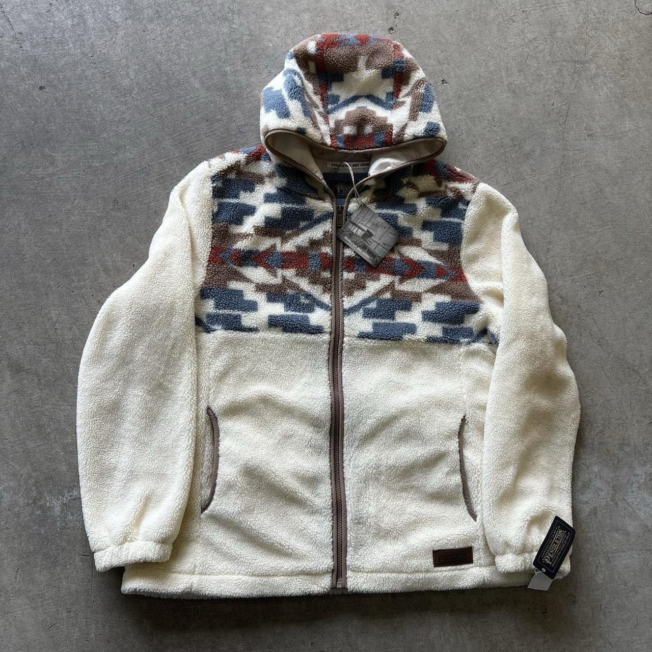 NWT Pendleton Aztec Fully Lined Fleece Plush Full… - image 1