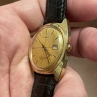 Vintage Rare Gents Timex Viscount Automatic Calendar Cross Hair Dial Watch Date — photo 4