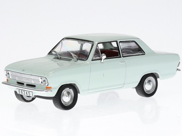 Opel Kadett B 1965 2-TüRer Weiss Modellauto In Vitrine Hachette 1:43-image