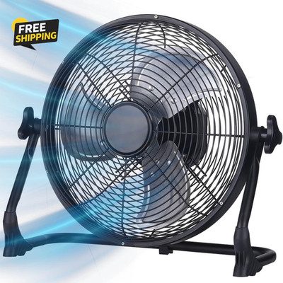14 Inch Battery Operated Fan Rechargeable, Upgraded with High Airflow