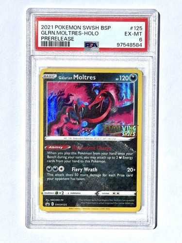 Galarian Moltres graded PSA 6 for sale on eBay