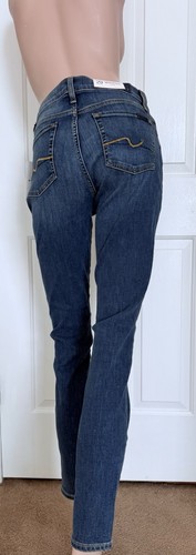 Neu 7 For All Mankind Gwenevere Skinny Jeans Medium Wash Stretch Denim Gr. 29 - Bild 7 von 16