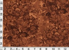 Dark Light Warm Brown Roses Flowers Quilting Sewing Fabric by Yard c54