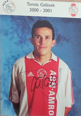   Tomáš Galásek   Ajax Amsterdam   Autogrammkarte 2000/2001  