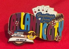 Hard Rock Cafe Greetings From Atlantic City Series Pin LE New Jersey