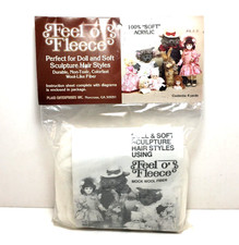 Feel O' Fleece: white wool-like fiber for craft doll hair animal fur Vintage NOS
