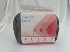 Frida Mom Breastfeeding Survival Kit Gray Nursing Postpartum Care Essentials Bag