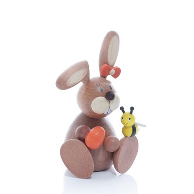 Easter Items Osterhäsin With Bees Hxw 4 11/16x2 3/16in New Easter Decoration
