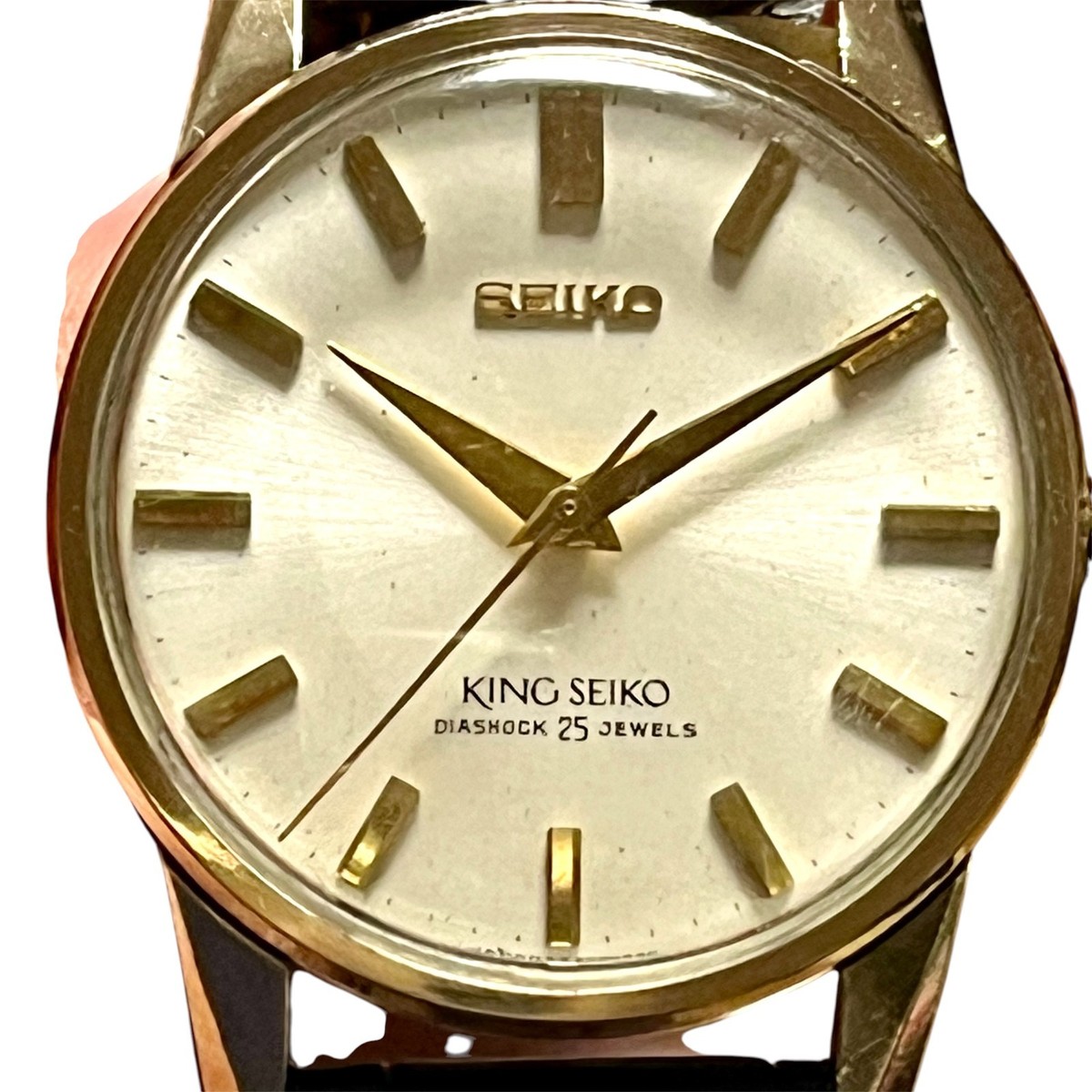 MINT DIAL King Seiko 44KS 2nd Gen 44-2000 Gold Shield Medallion
