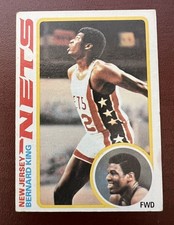 BERNARD KING Nice 1978-79 Topps Rookie Card #75 New Jersey Nets. rookie card picture