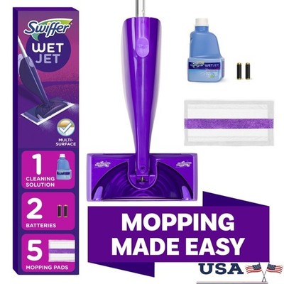 WetJet Wood Spray Mop System Sealed Hardwood Floors Quick Cleaning Solution New